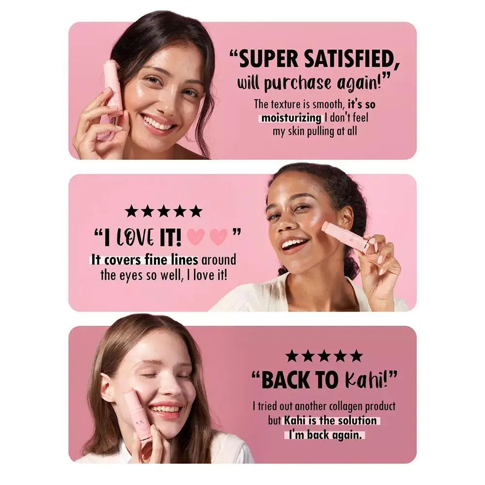 Lavalora™ Wrinkle Bounce Multi Balm Stick – PDRN Collagen Hydrating Glow Balm for Eyes, Lips & Neck