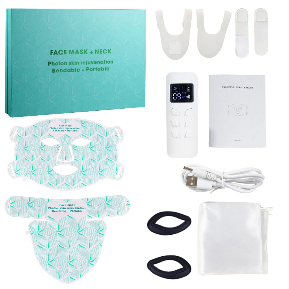✨ Lavalora™ 8-Color LED Face & Neck Therapy Mask
