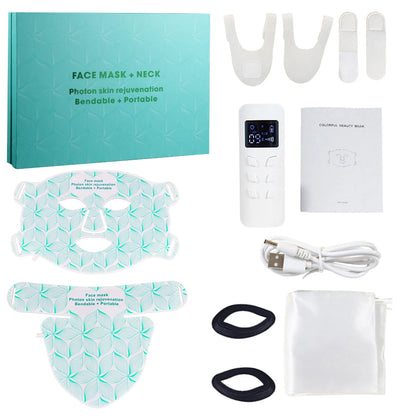 ✨ Lavalora™ 8-Color LED Face & Neck Therapy Mask