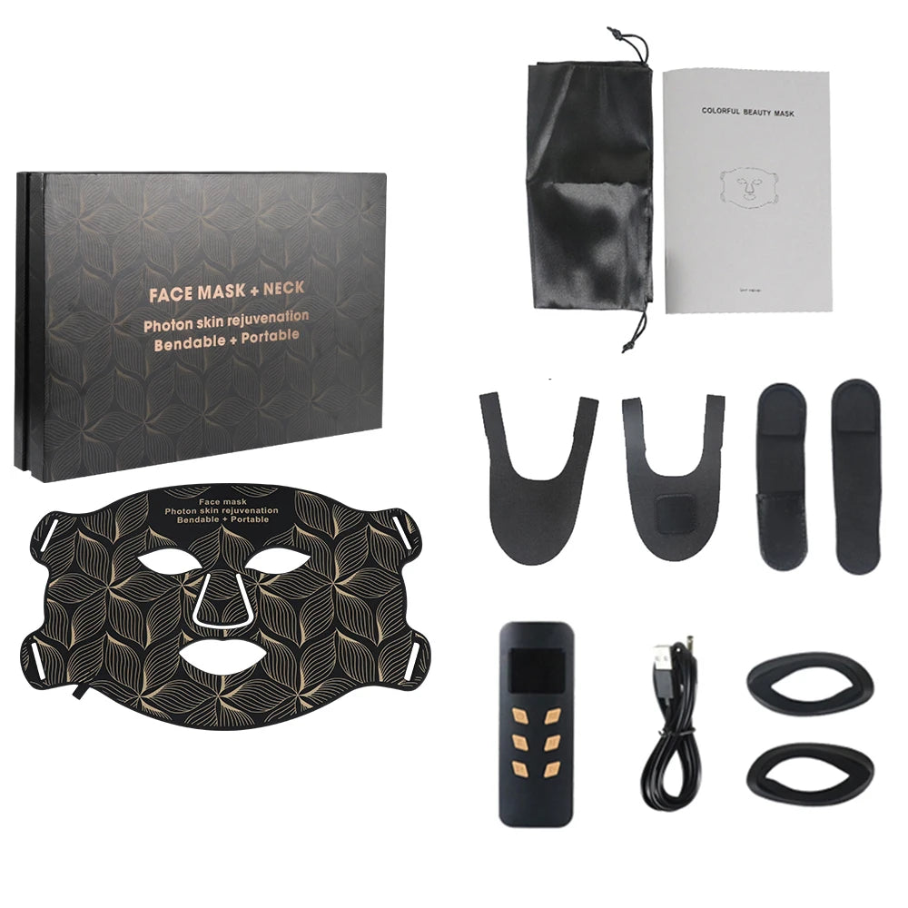 ✨ Lavalora™ 8-Color LED Face & Neck Therapy Mask