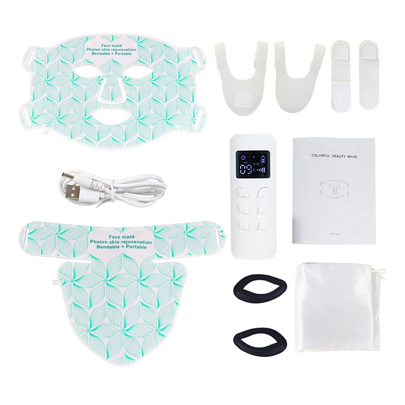 ✨ Lavalora™ 8-Color LED Face & Neck Therapy Mask