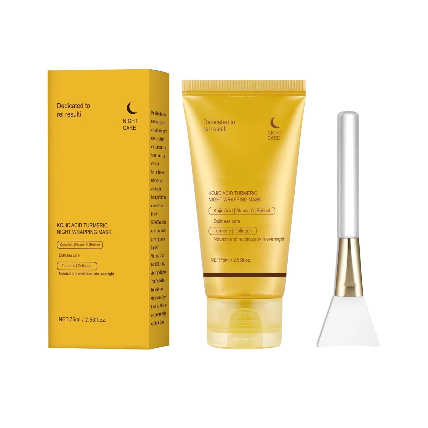 Lavalora™ Kojic Korean Glow Night Mask – Turmeric Brightening & Overnight Radiance Treatment (75ml)