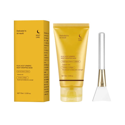 Lavalora™ Kojic Korean Glow Night Mask – Turmeric Brightening & Overnight Radiance Treatment (75ml)