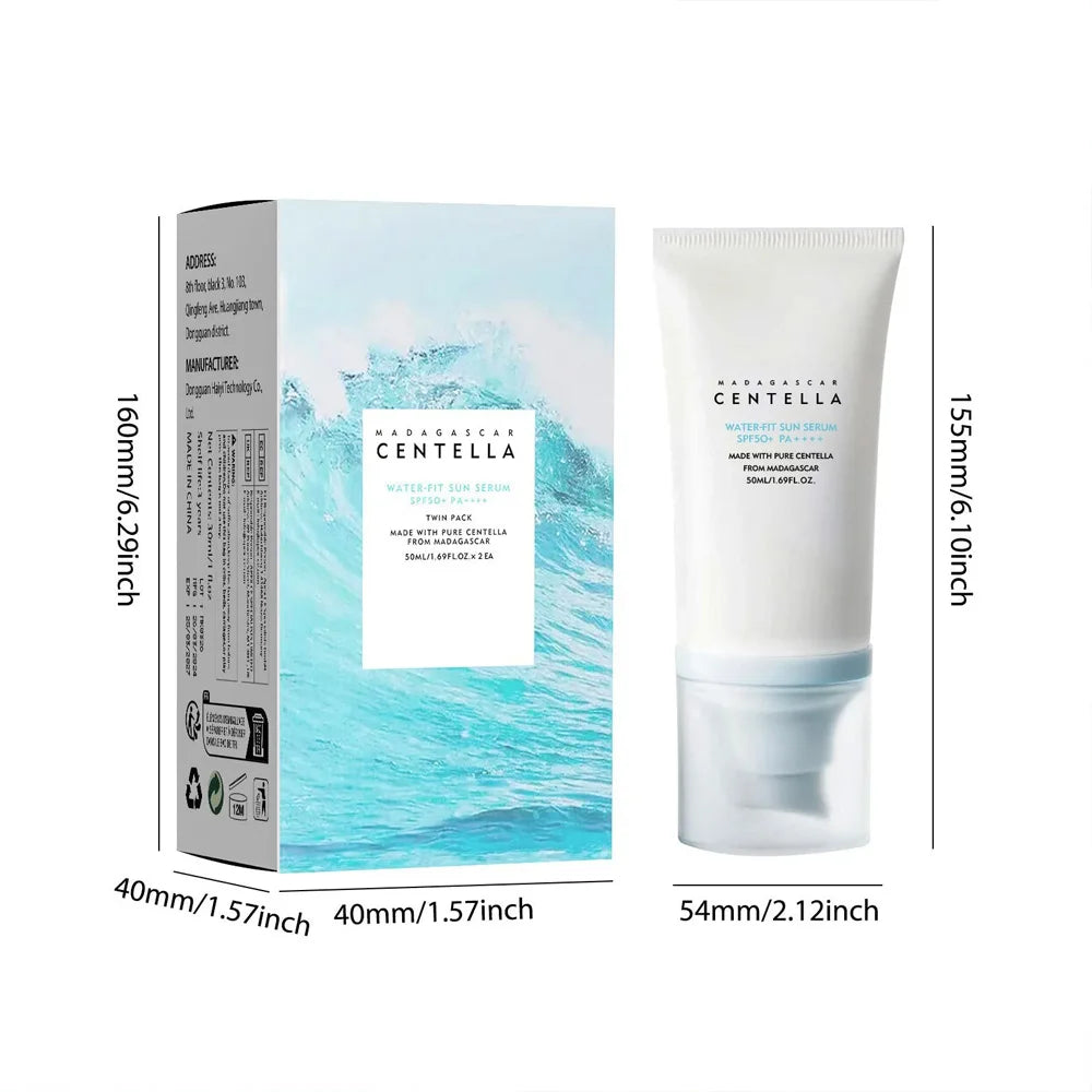 Lavalora™ Centella Glow Defense Sunscreen SPF 50+ PA++++ – Hydrating Korean Daily Sun Protection