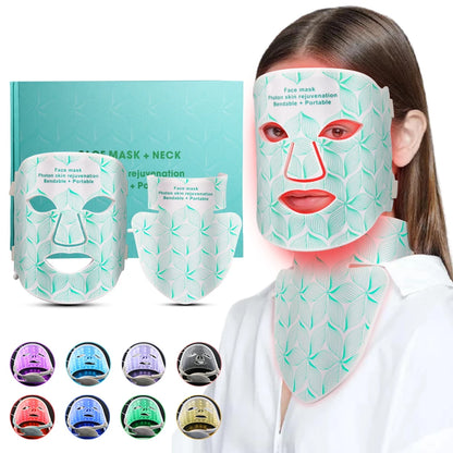 ✨ Lavalora™ 8-Color LED Face & Neck Therapy Mask