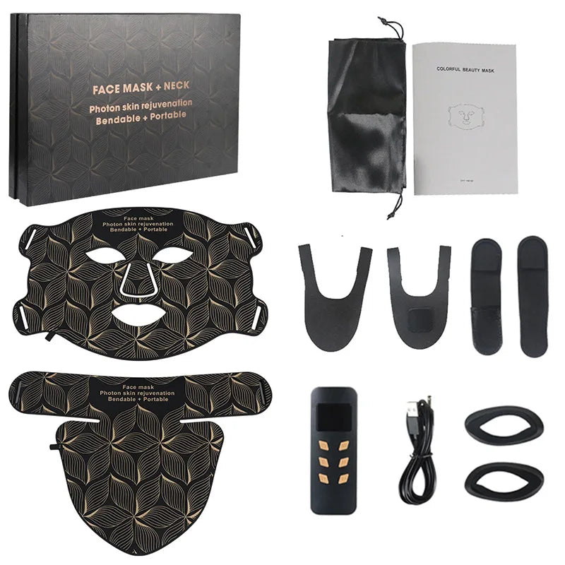 ✨ Lavalora™ 8-Color LED Face & Neck Therapy Mask
