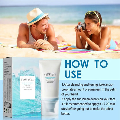 Lavalora™ Centella Glow Defense Sunscreen SPF 50+ PA++++ – Hydrating Korean Daily Sun Protection