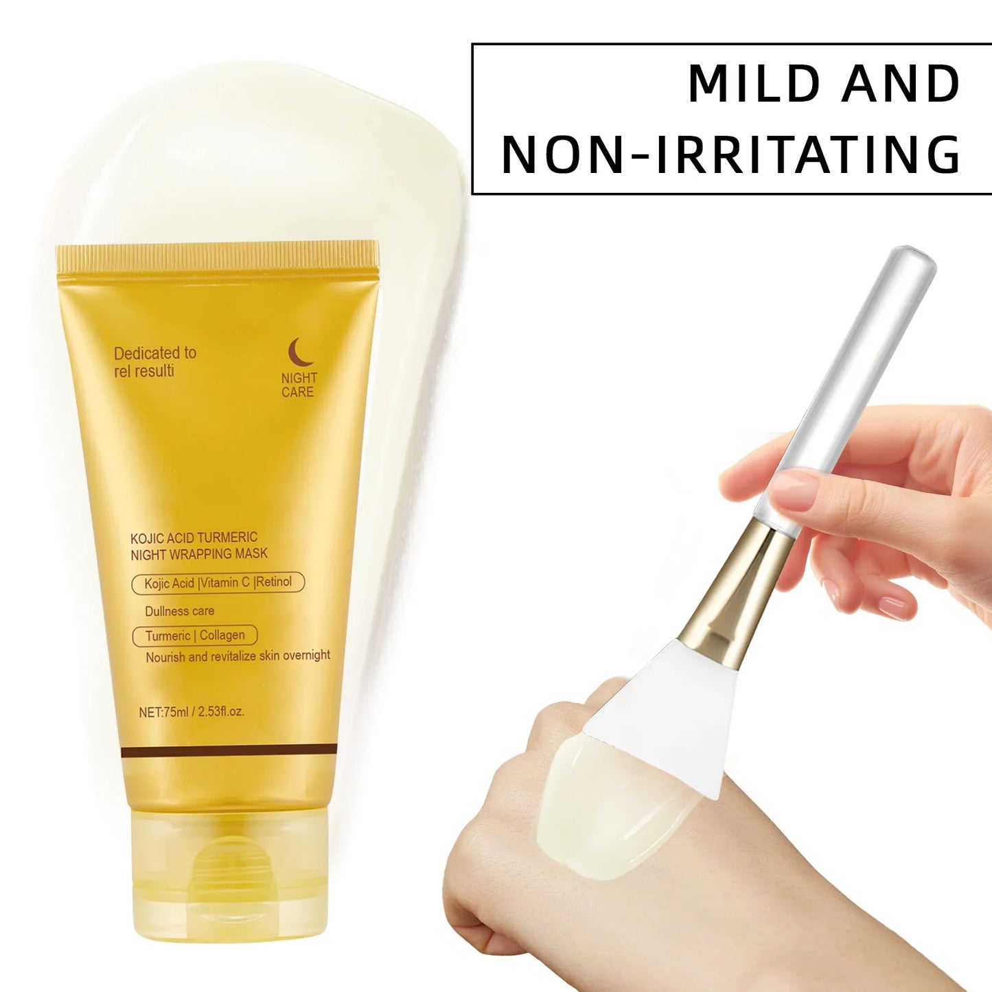Lavalora™ Kojic Korean Glow Night Mask – Turmeric Brightening & Overnight Radiance Treatment (75ml)