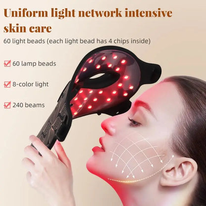 ✨ Lavalora™ 8-Color LED Face & Neck Therapy Mask