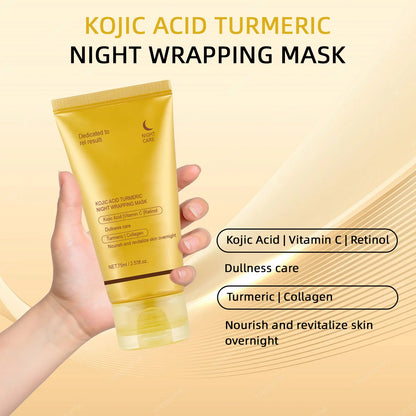 Lavalora™ Kojic Korean Glow Night Mask – Turmeric Brightening & Overnight Radiance Treatment (75ml)
