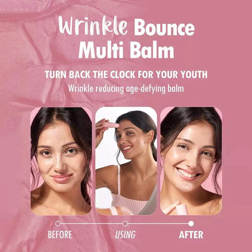 Lavalora™ Wrinkle Bounce Multi Balm Stick – PDRN Collagen Hydrating Glow Balm for Eyes, Lips & Neck