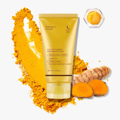 Lavalora™ Kojic Korean Glow Night Mask – Turmeric Brightening & Overnight Radiance Treatment (75ml)