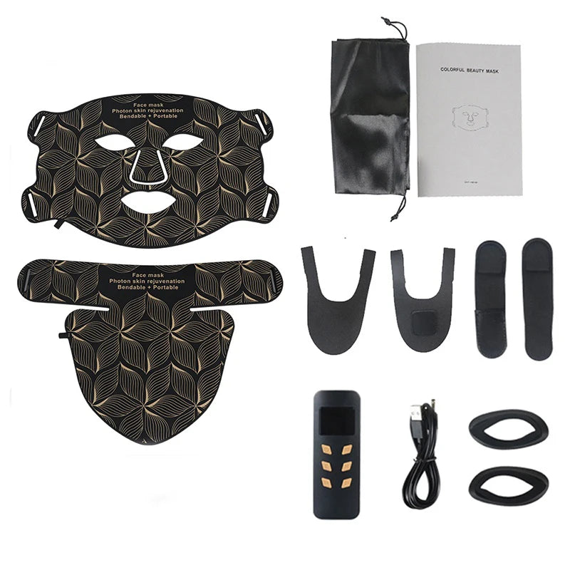 ✨ Lavalora™ 8-Color LED Face & Neck Therapy Mask