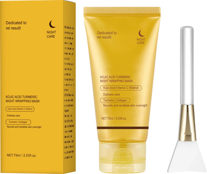 Lavalora™ Kojic Korean Glow Night Mask – Turmeric Brightening & Overnight Radiance Treatment (75ml)