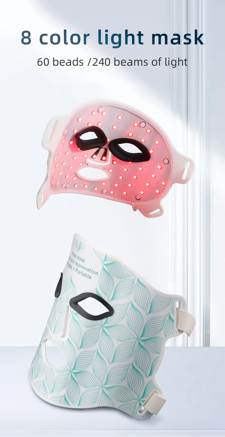 ✨ Lavalora™ 8-Color LED Face & Neck Therapy Mask
