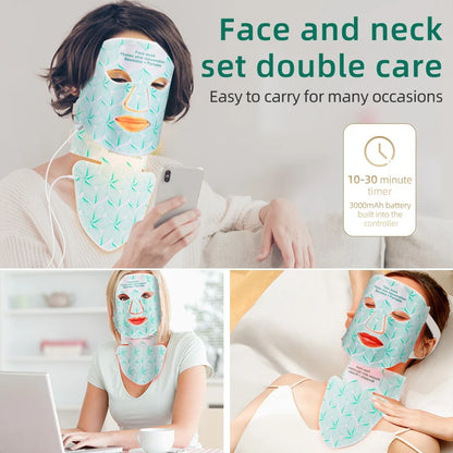 ✨ Lavalora™ 8-Color LED Face & Neck Therapy Mask