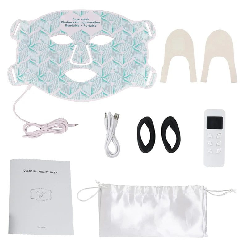 ✨ Lavalora™ 8-Color LED Face & Neck Therapy Mask